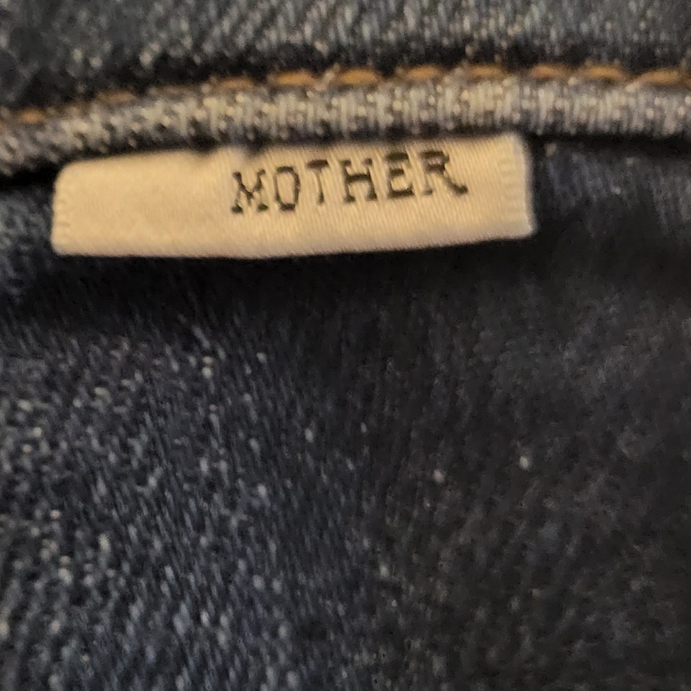 MOTHER Blue Flare Wide Leg Jeans Nip It In The Bud - Picture 9 of 11